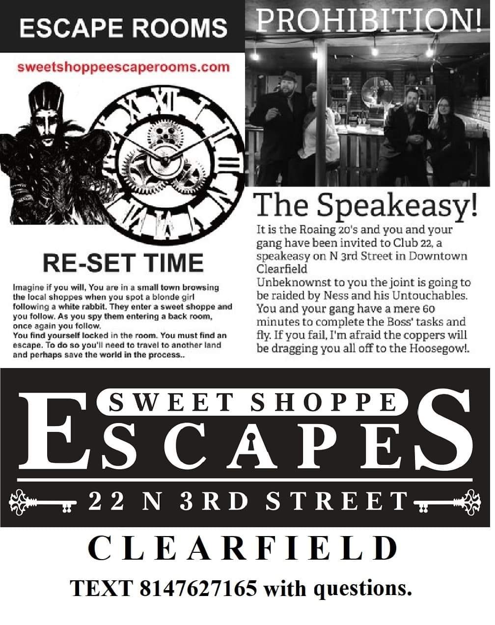 Sweet Shoppe Escape Room - Clearfield County